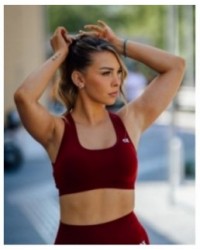 Contour Seamless Top - Piros